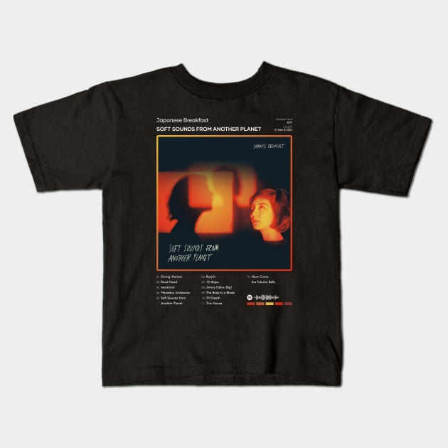 Japanese Breakfast - Soft Sounds from Another Planet Tracklist Album Kids T-Shirt by 80sRetro